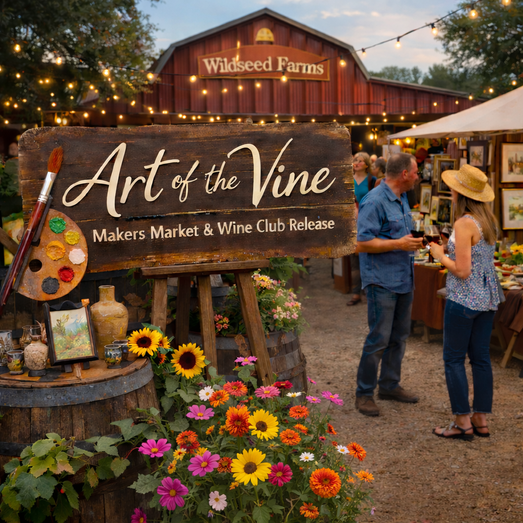 Art of the Vine – Makers Market & Wine Release - Wildseed Farms